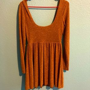 Gold Free People Dress